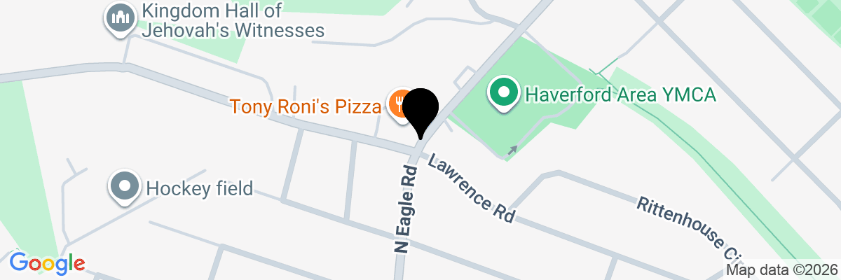 Map showing facility locations