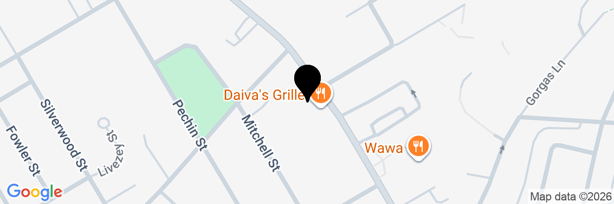 Map showing facility locations